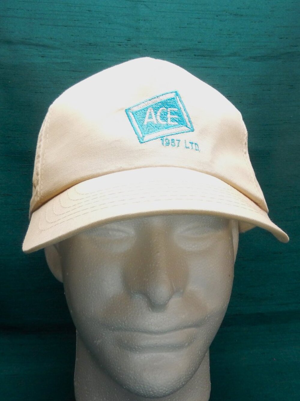 Ace Construction White Snapback Baseball Hat